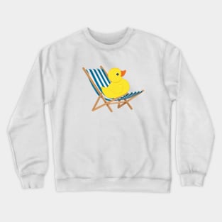 Beachside Quack: Relax and Unwind Crewneck Sweatshirt